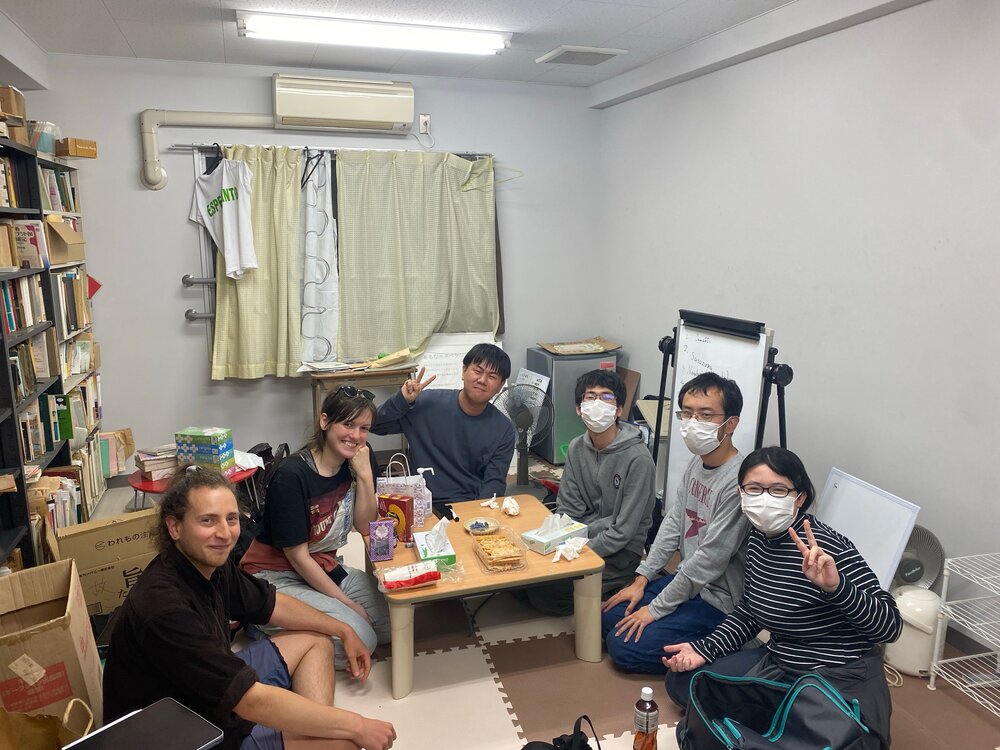 海外から来たエスペランチストとの交流の様子